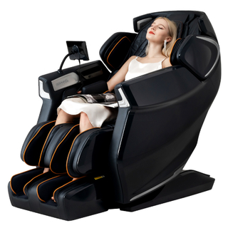 New Design 4D SL-Track Thai Stretching Zero Gravity Massage Chairs Recliner with Tapping, Heating and Foot Roller 