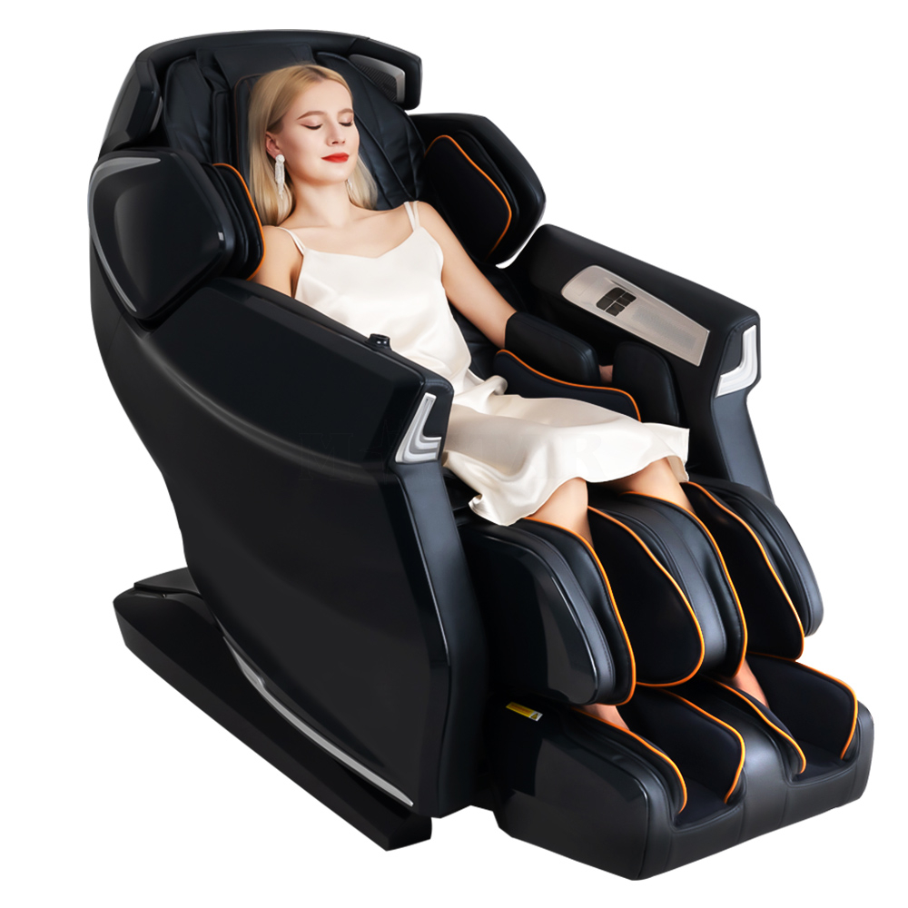 New Design 4D SL-Track Thai Stretching Zero Gravity Massage Chairs Recliner with Tapping, Heating and Foot Roller 